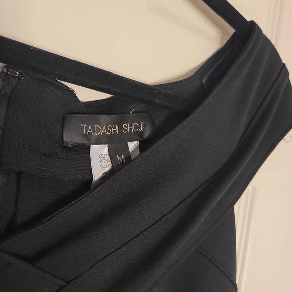Tadashi SHOJI Black Off Shoulder Dress size M - Picture 4 of 16